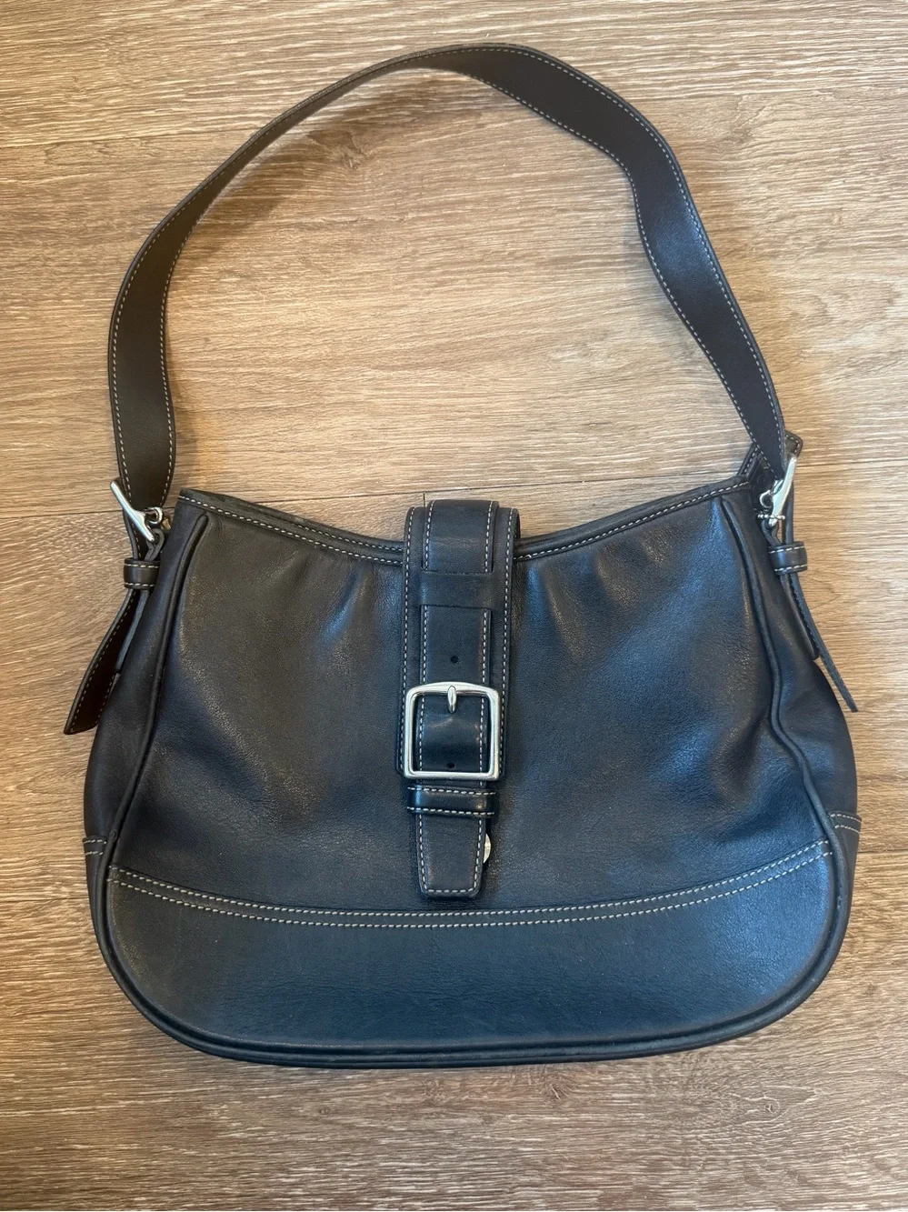 Coach Soho Hampton satchel black leather shoulder bag Y2k vintage - Picture 1 of 12